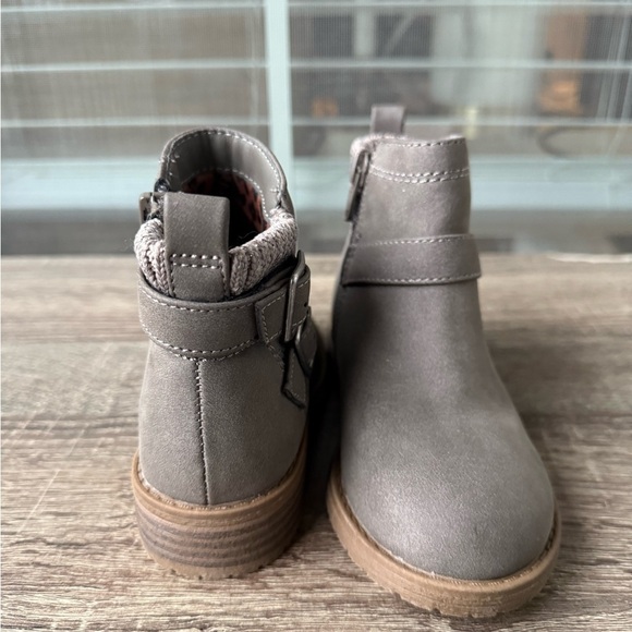 Wonder Nation Toddler Girl Sweater Knit Ankle Boots Gray Size 10 - Picture 5 of 8